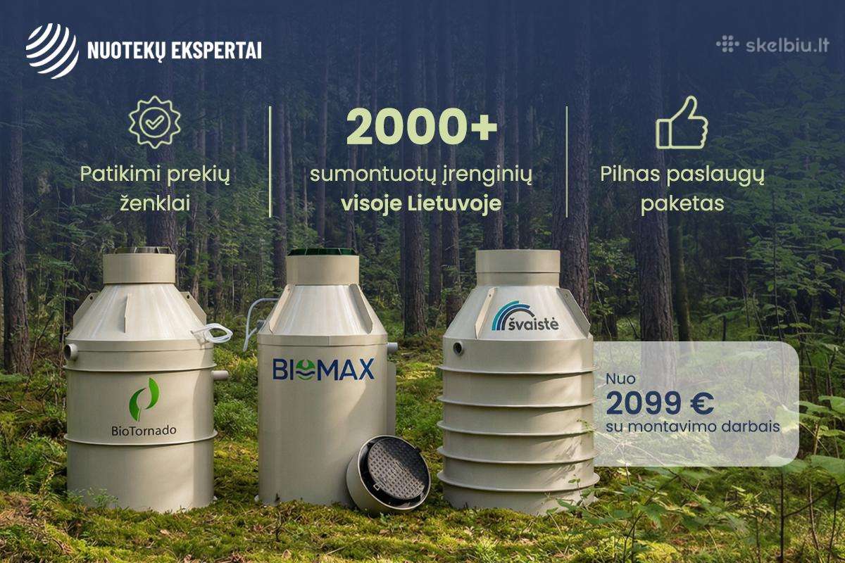 Premium Biologiniai nuotekų valymo įrenginiai