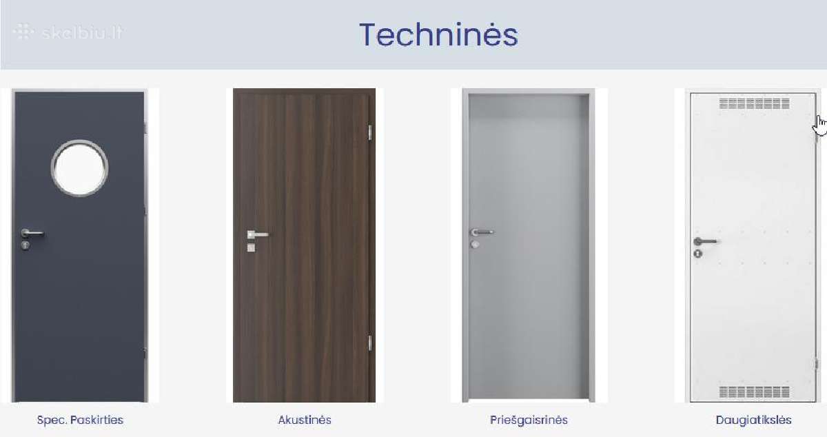 Vidaus, lauko, priešgaisrinės ,techninės durys - nuotraukos Nr. 11
