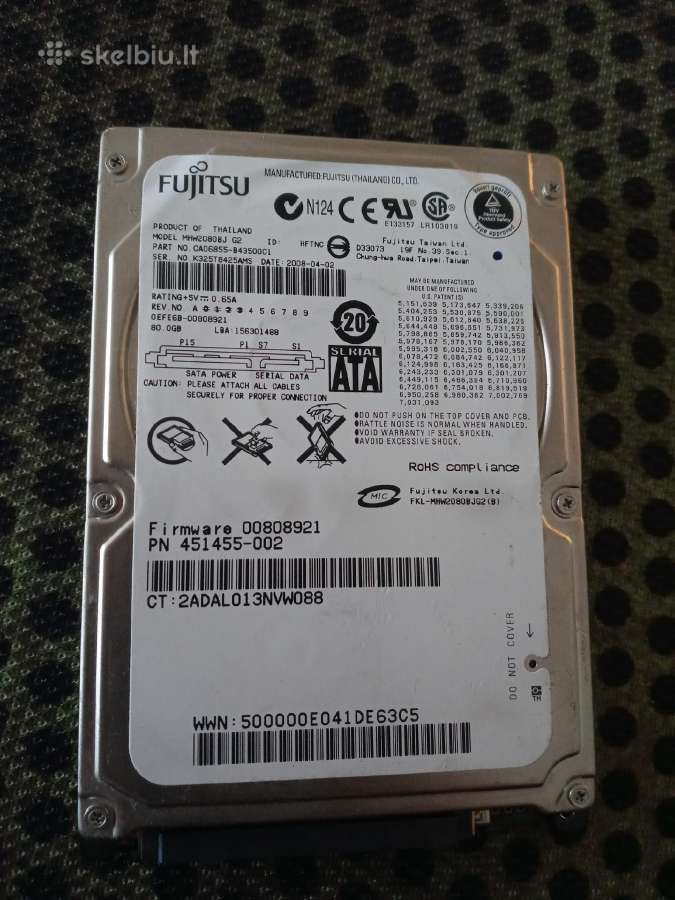[41 €] - 640gb Toshiba 41 eur. (patikrintas) - nuotraukos Nr. 9