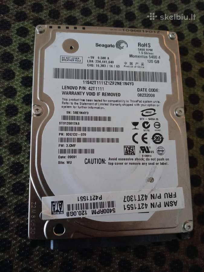 [41 €] - 640gb Toshiba 41 eur. (patikrintas) - nuotraukos Nr. 17