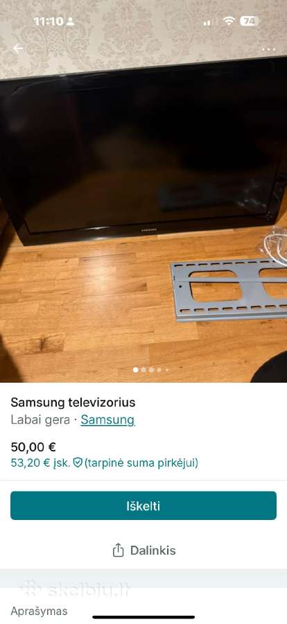 Samsung televizorius - nuotraukos Nr. 2