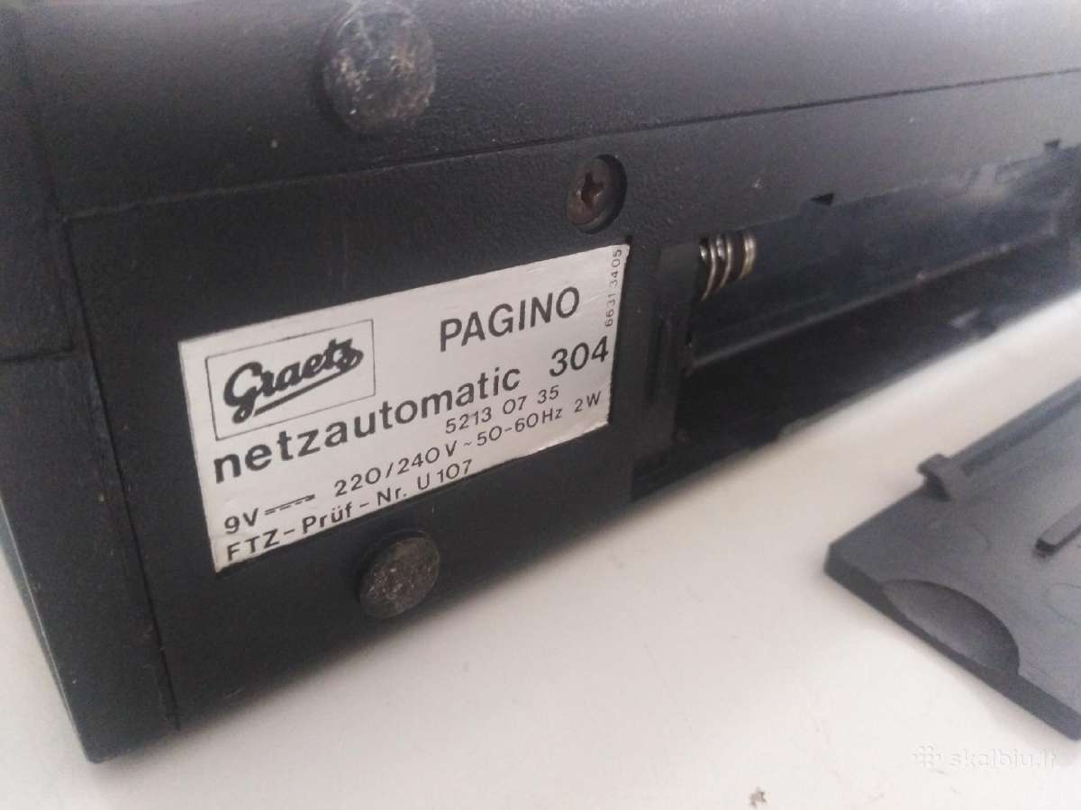 Vintazinis Graetz pagino tranzistorinis radijas Ok - nuotraukos Nr. 8