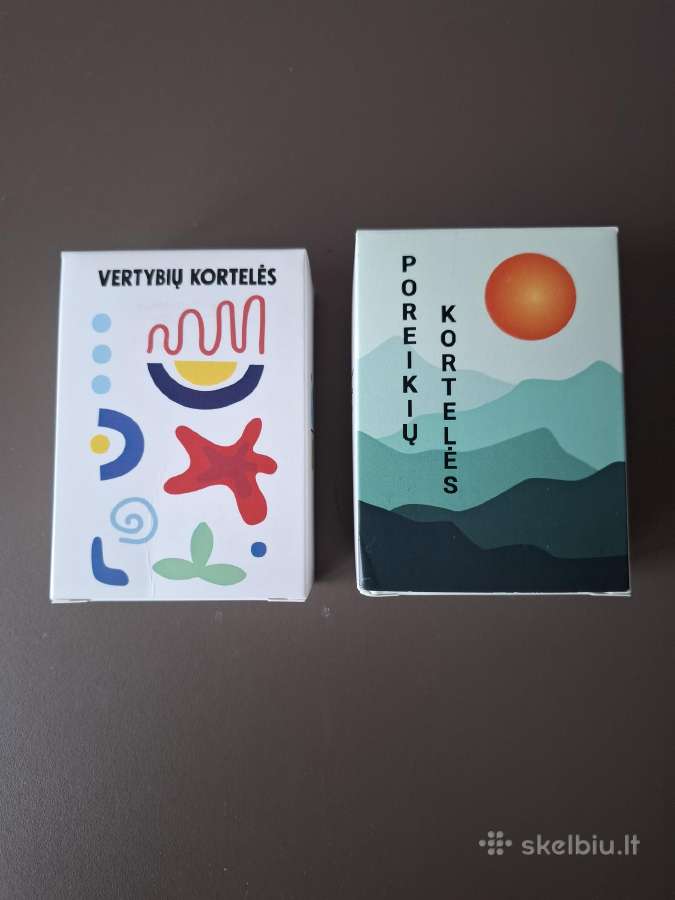 Parduodamos vertybių ir poreikių kortelės