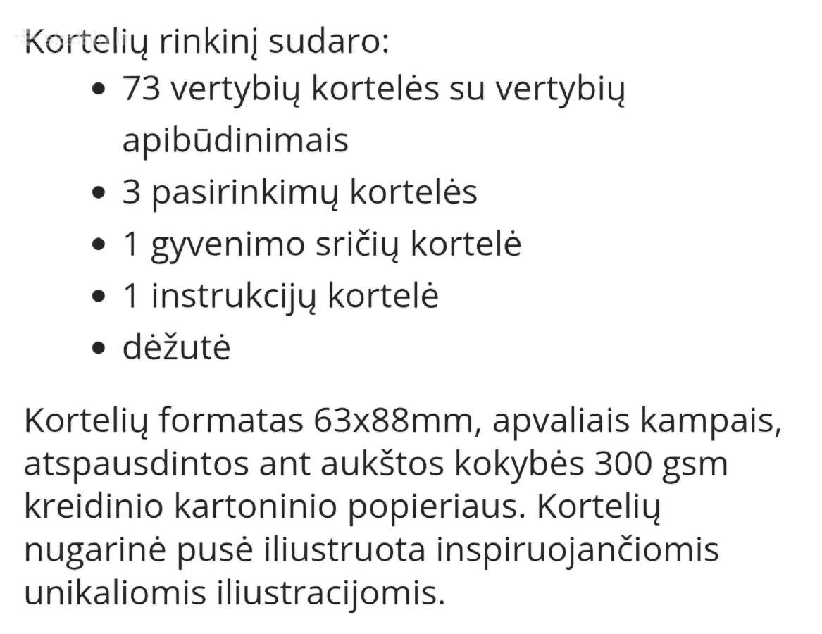 Parduodamos vertybių ir poreikių kortelės - nuotraukos Nr. 4