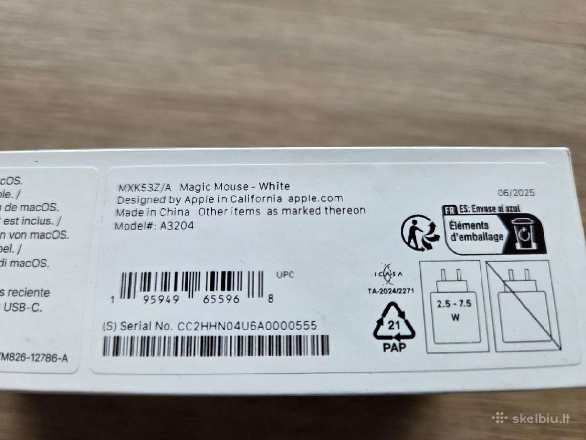 Apple Magsafe Charger / Pen / Mouse pakrovėjas - nuotraukos Nr. 3