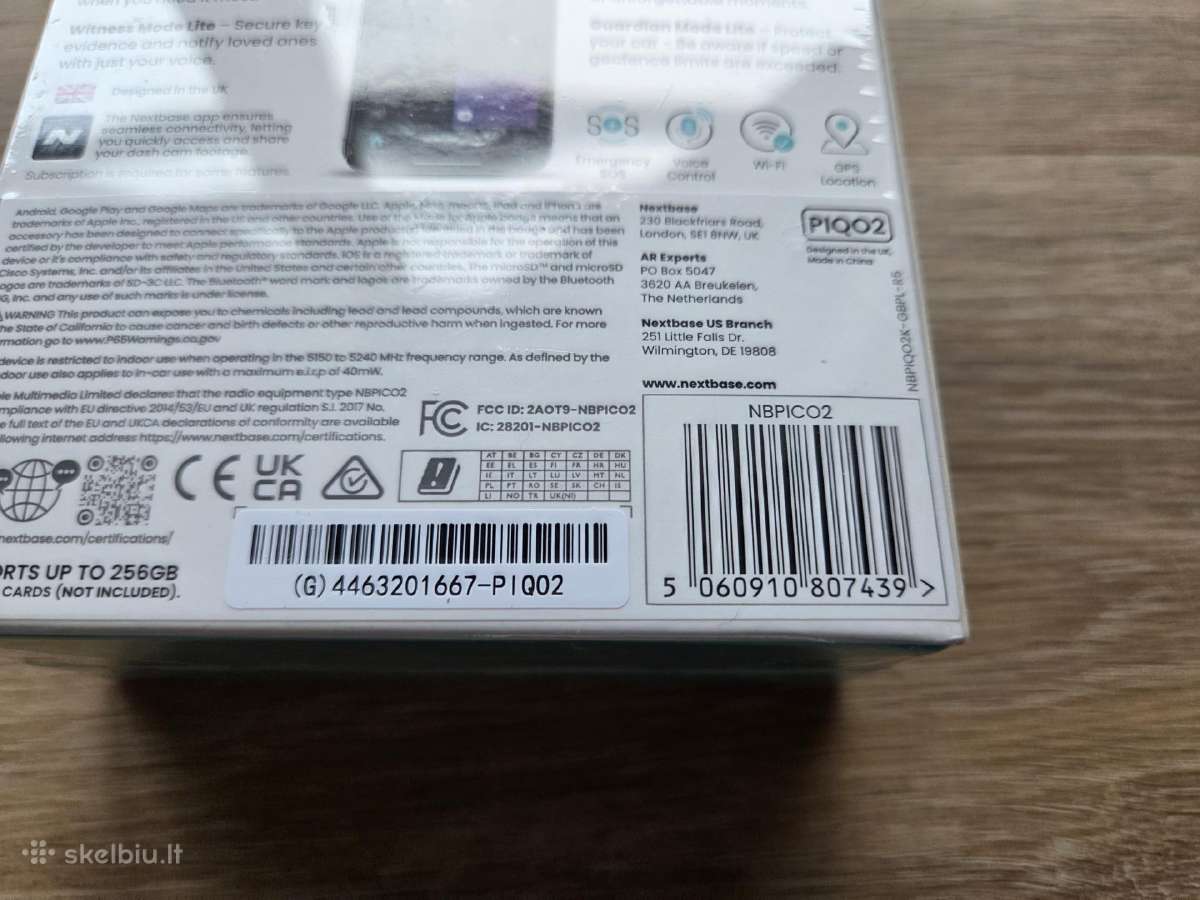 Nextbase Piqo 1k 2k / Road Angel Halo Ignite kamer - nuotraukos Nr. 5