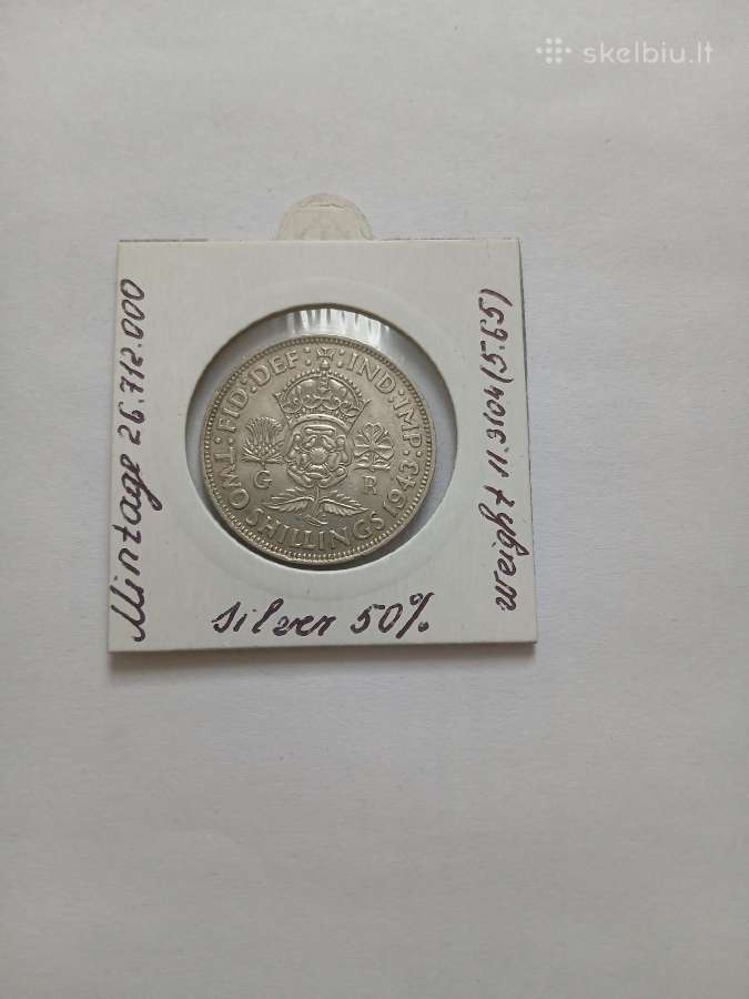 Sidabras UK 1943 Florinas - nuotraukos Nr. 2