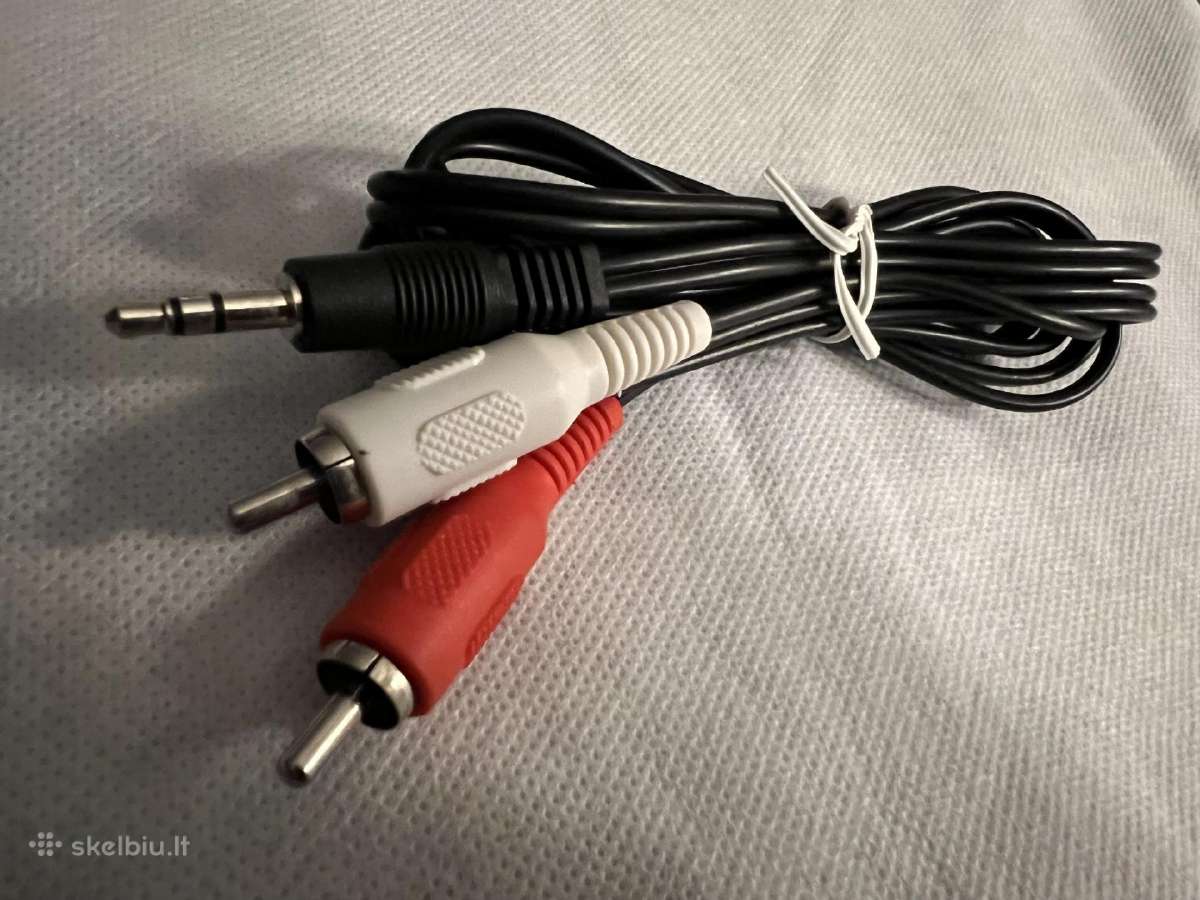 Y kabelis / jungtis 3.5 mm Jack stereo - 2 rca - nuotraukos Nr. 4