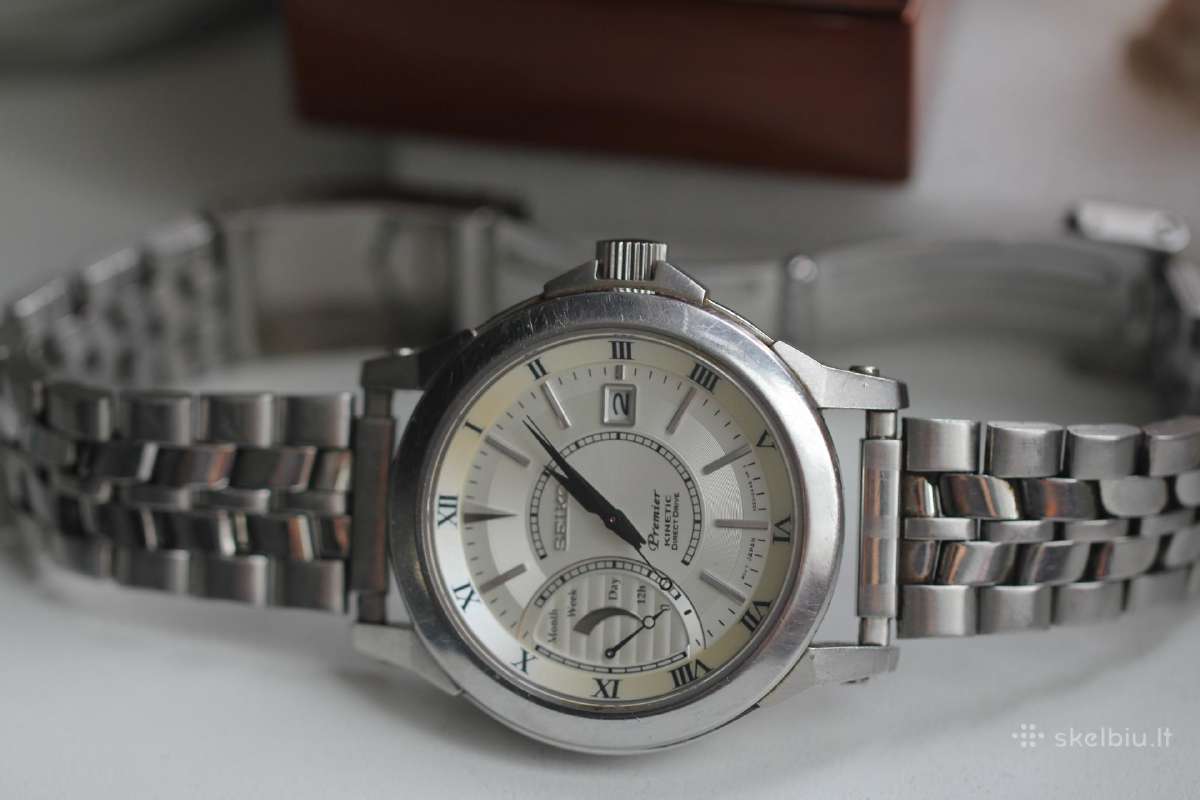 Seiko Premier Kinetic Direct Drive Watch - nuotraukos Nr. 4
