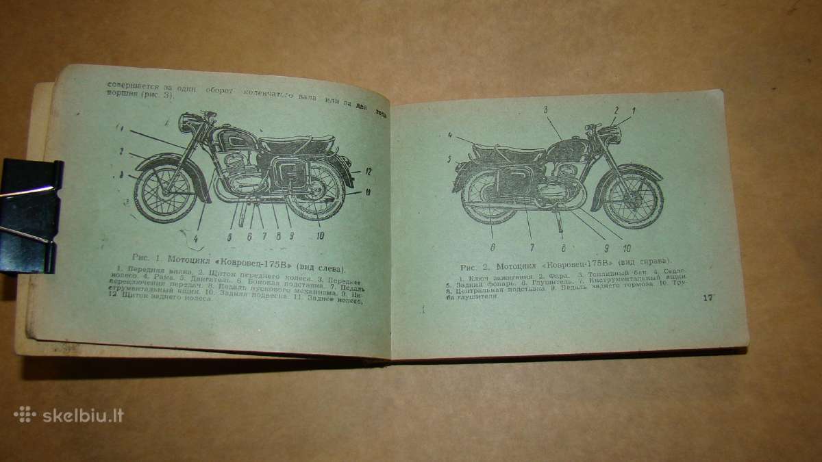 Motociklo Kavrovets-175b instrukcijos - nuotraukos Nr. 5
