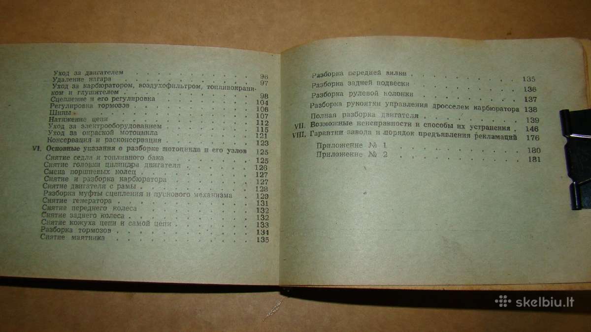 Motociklo Kavrovets-175b instrukcijos - nuotraukos Nr. 17