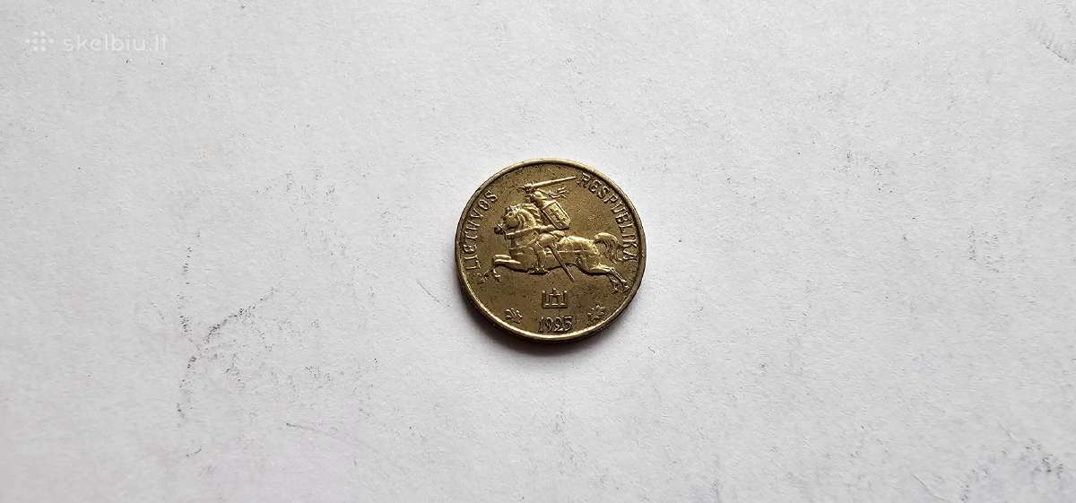 1925 1 centas su kalyklos blizgesiu - nuotraukos Nr. 2