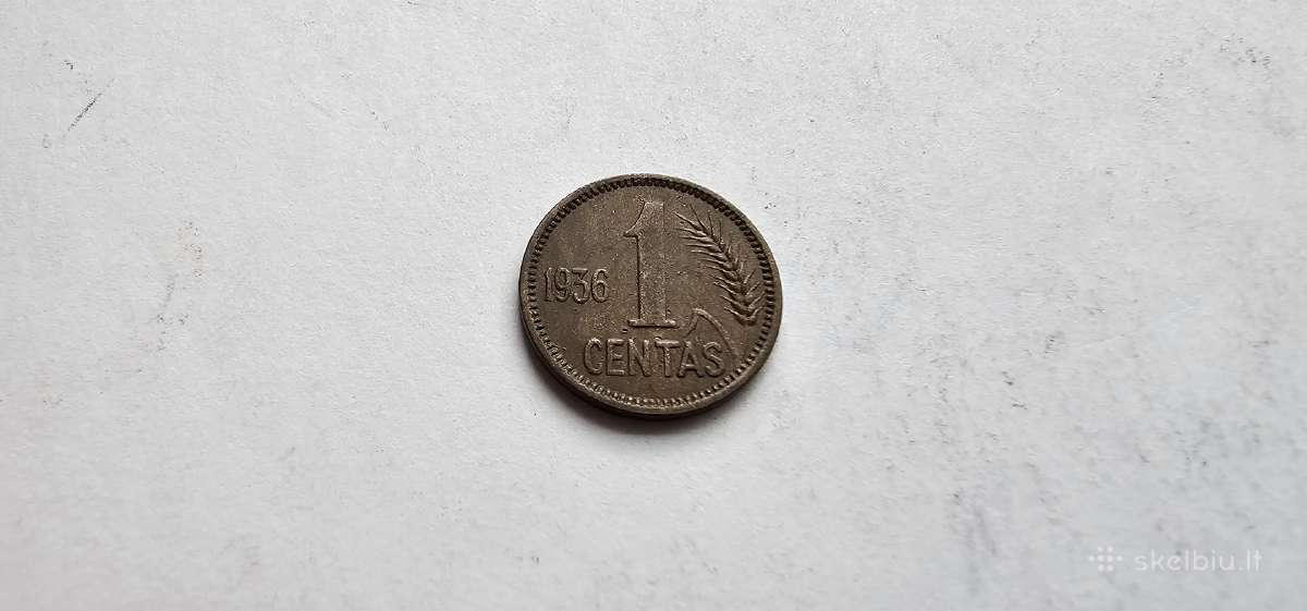 1936 1 centas