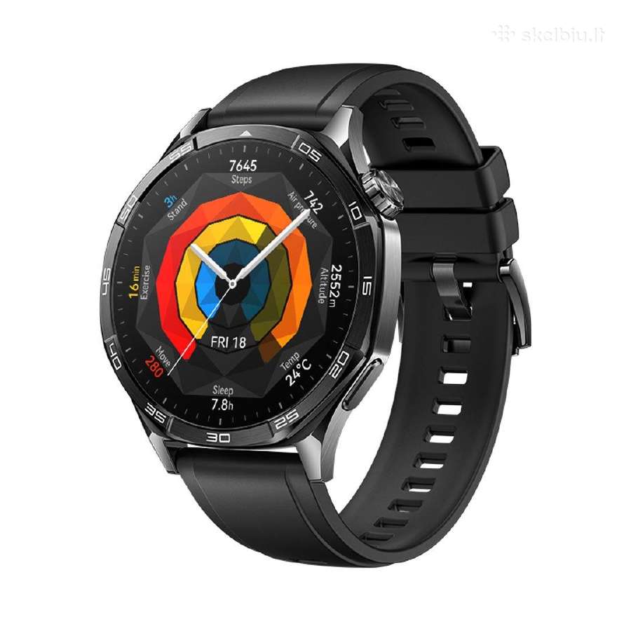 Huawei Watch GT 5 46mm black su dėžute - 130 Eur
