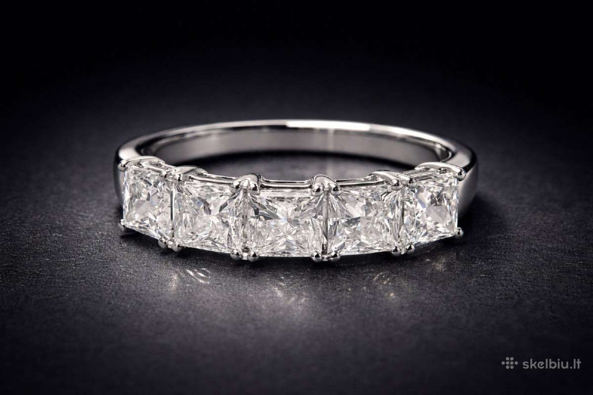 14k žiedas su sertifikuotais 2.05 ct. deimantais - nuotraukos Nr. 5