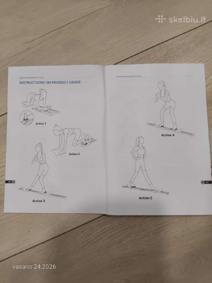 Sulankstoma pilates treniruočių lenta - nuotraukos Nr. 3