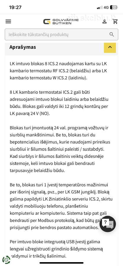 Grindų šildymo valdiklis,termostatas,pavara - nuotraukos Nr. 4