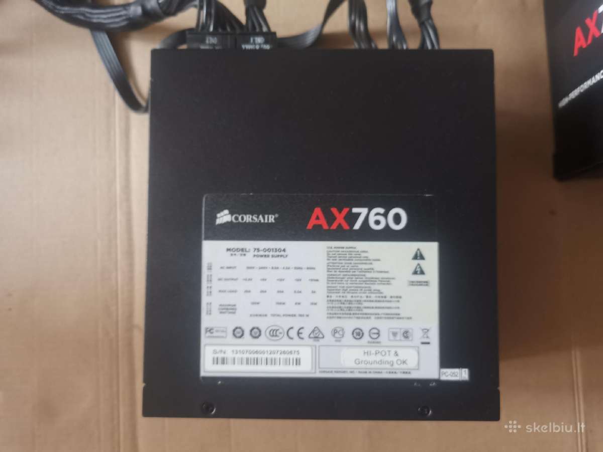 Corsair Ax 760 Platinum - nuotraukos Nr. 2