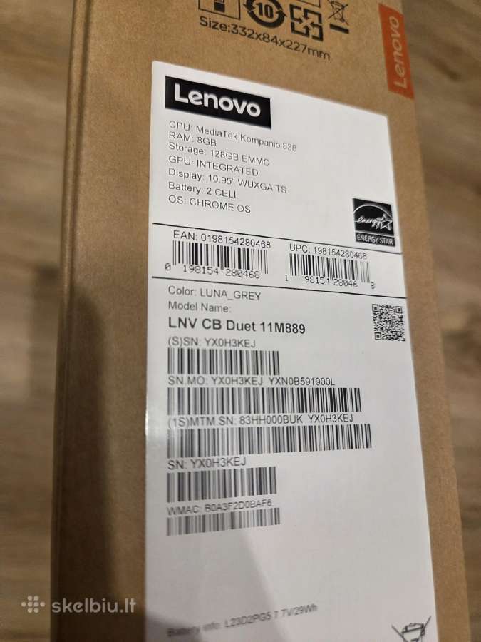 Lenovo Ideapad Flex 3i Pentium 128gb Ideapad Duet - nuotraukos Nr. 6