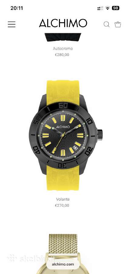 Laikrodis Alchimo Volante 46 mm kvarcas - nuotraukos Nr. 7