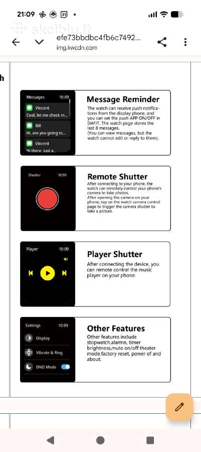 Ismanusis laikrodis Laxasfit Smart Watch - nuotraukos Nr. 6