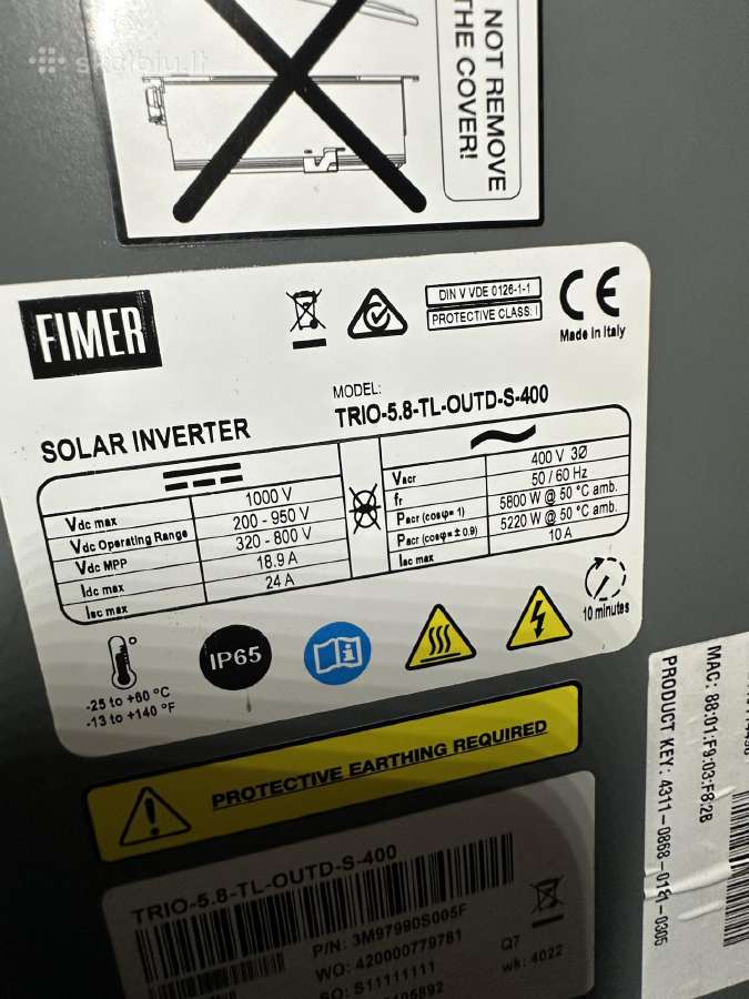 Abb/fimmer Trio-5.8-tl-outd-s-400 inverteris - nuotraukos Nr. 3