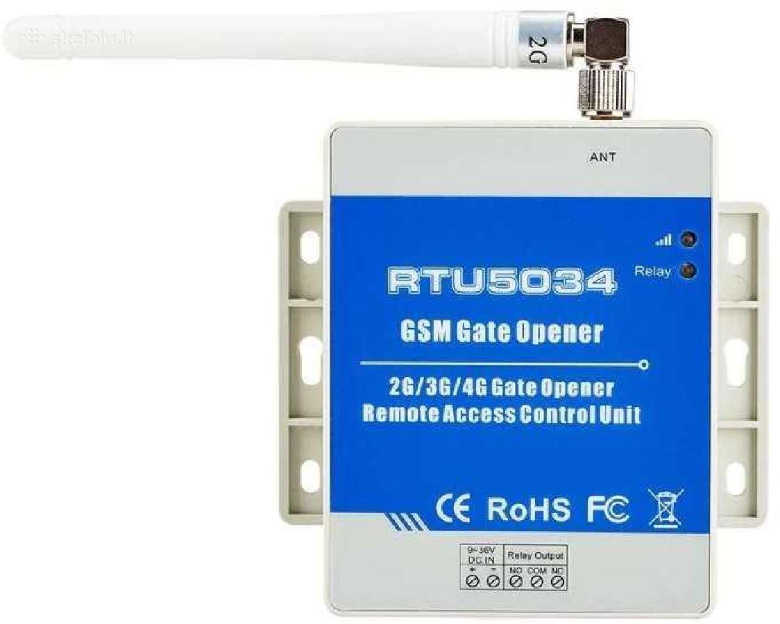 Gsm valdiklis vartų automatikai Šlagbaumams