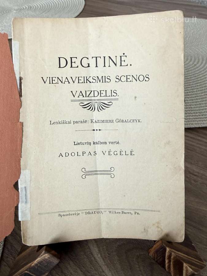 Degtinė. Vienaveiksmis scenos vaizdelis 1910 m. - nuotraukos Nr. 2