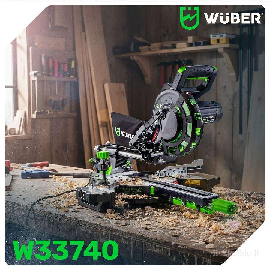 Skersinio pjovimo pjūklas Wuber W33740, 1700 W - nuotraukos Nr. 5