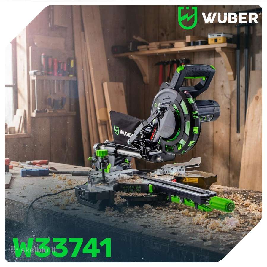 Skersinio pjovimo pjūklas Wuber W33740, 1700 W - nuotraukos Nr. 14