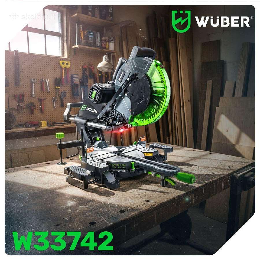 Skersinio pjovimo pjūklas Wuber W33740, 1700 W - nuotraukos Nr. 25