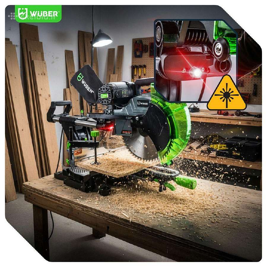 Skersinio pjovimo pjūklas Wuber W33740, 1700 W - nuotraukos Nr. 30