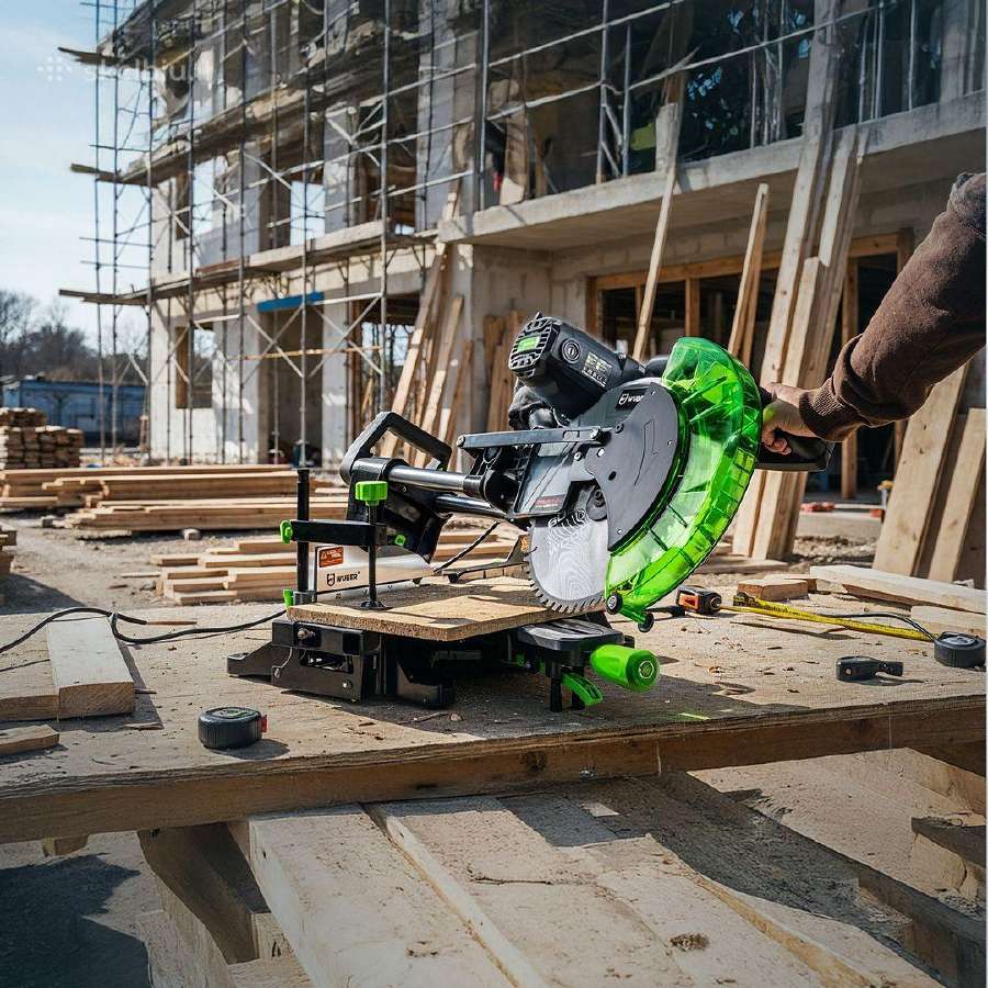 Skersinio pjovimo pjūklas Wuber W33740, 1700 W - nuotraukos Nr. 35