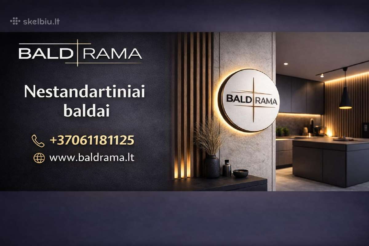 Nestandartinių baldų projektavimas ir gamyba.