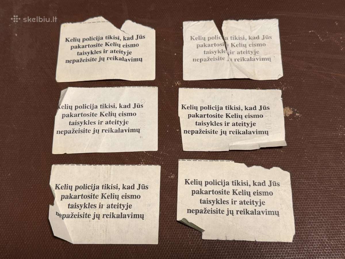 Kolekciniai baudos talonai - nuotraukos Nr. 4
