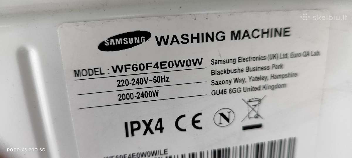 Samsung 45cm Gylio wf604e0w0w - nuotraukos Nr. 3