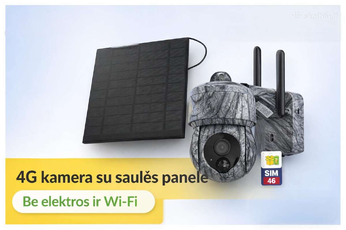 Sukineima 4G kamera su saules panele