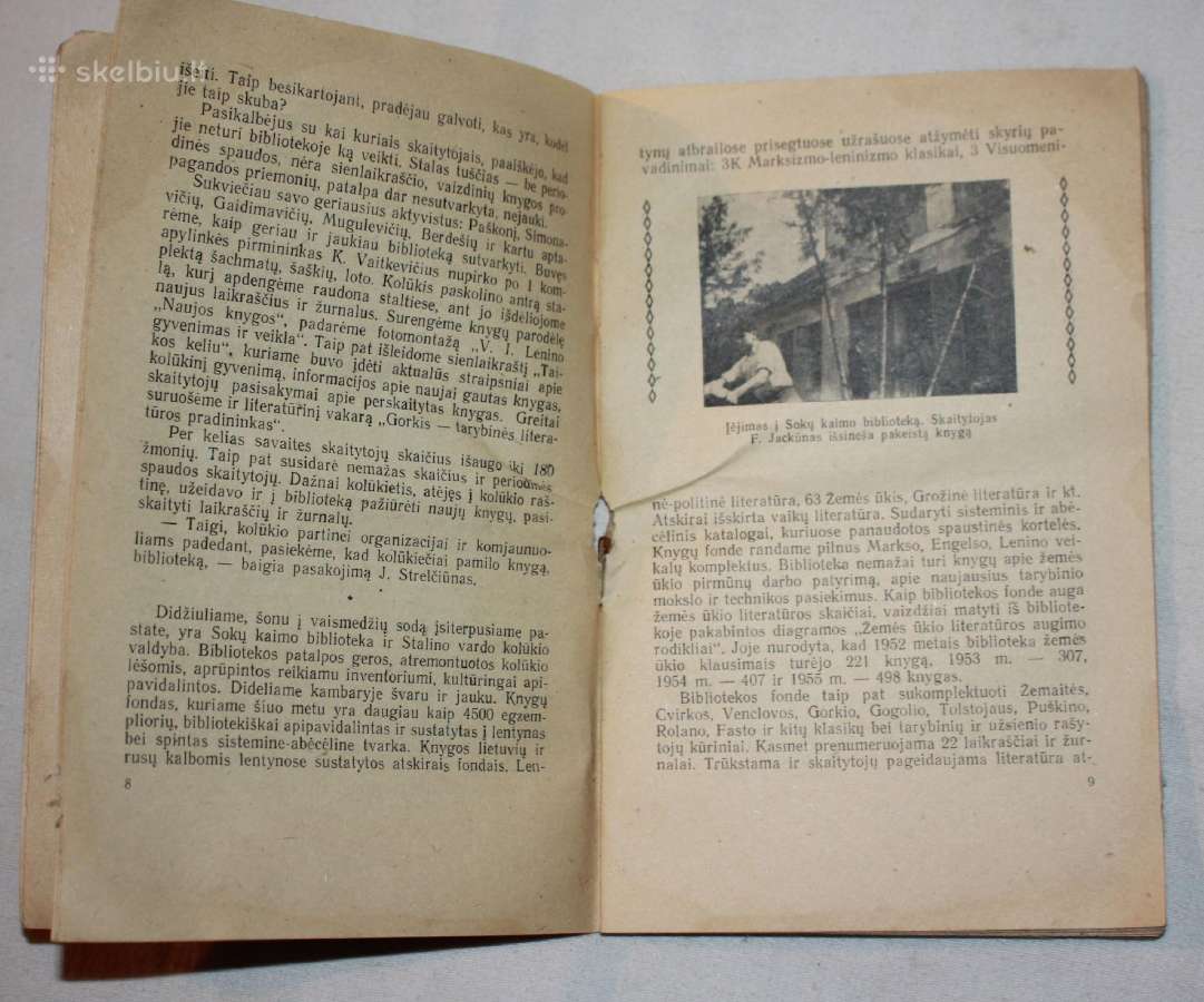 Sokų kaimo bibliotekos darbo patyrimas 1956m. - nuotraukos Nr. 4