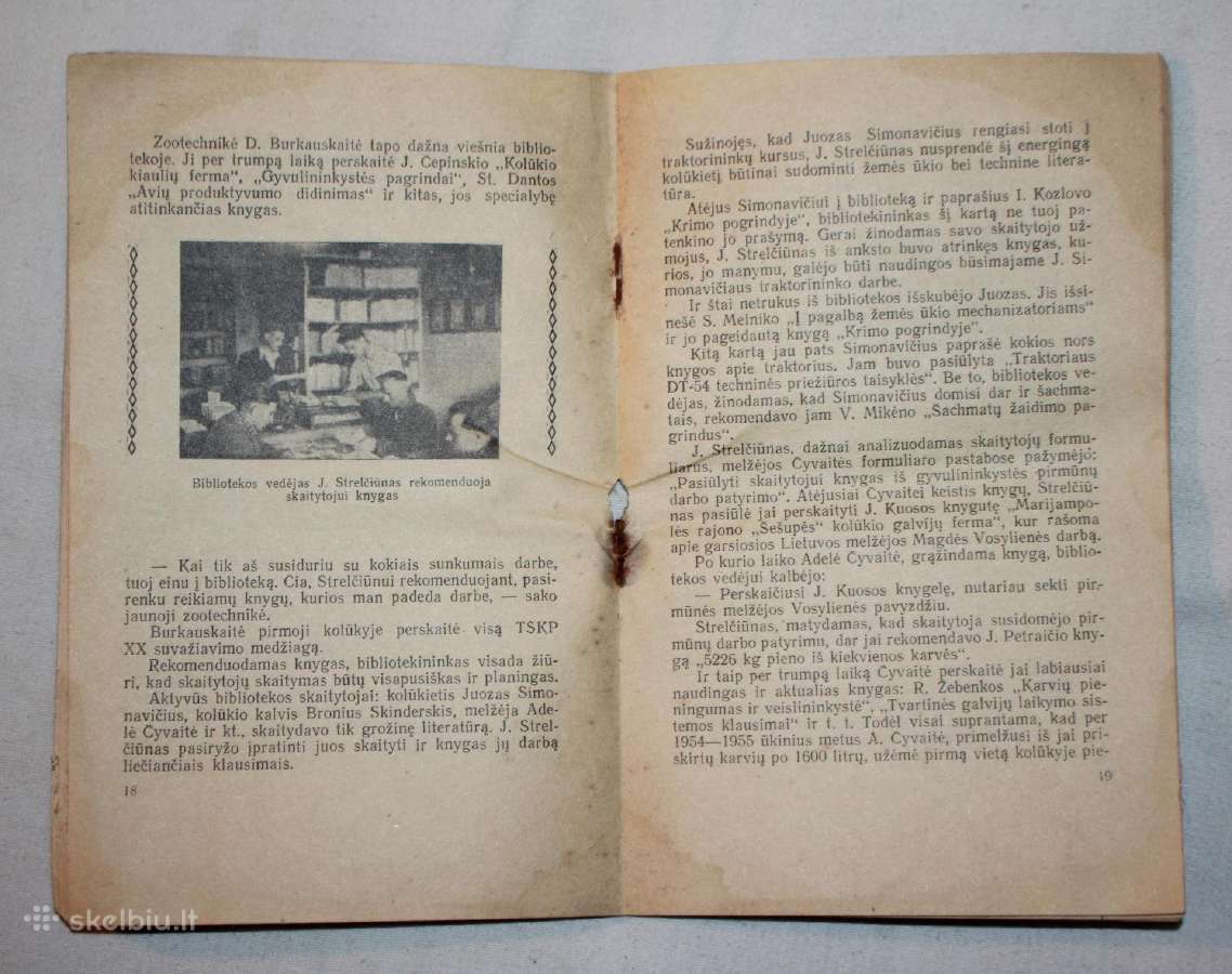 Sokų kaimo bibliotekos darbo patyrimas 1956m. - nuotraukos Nr. 5