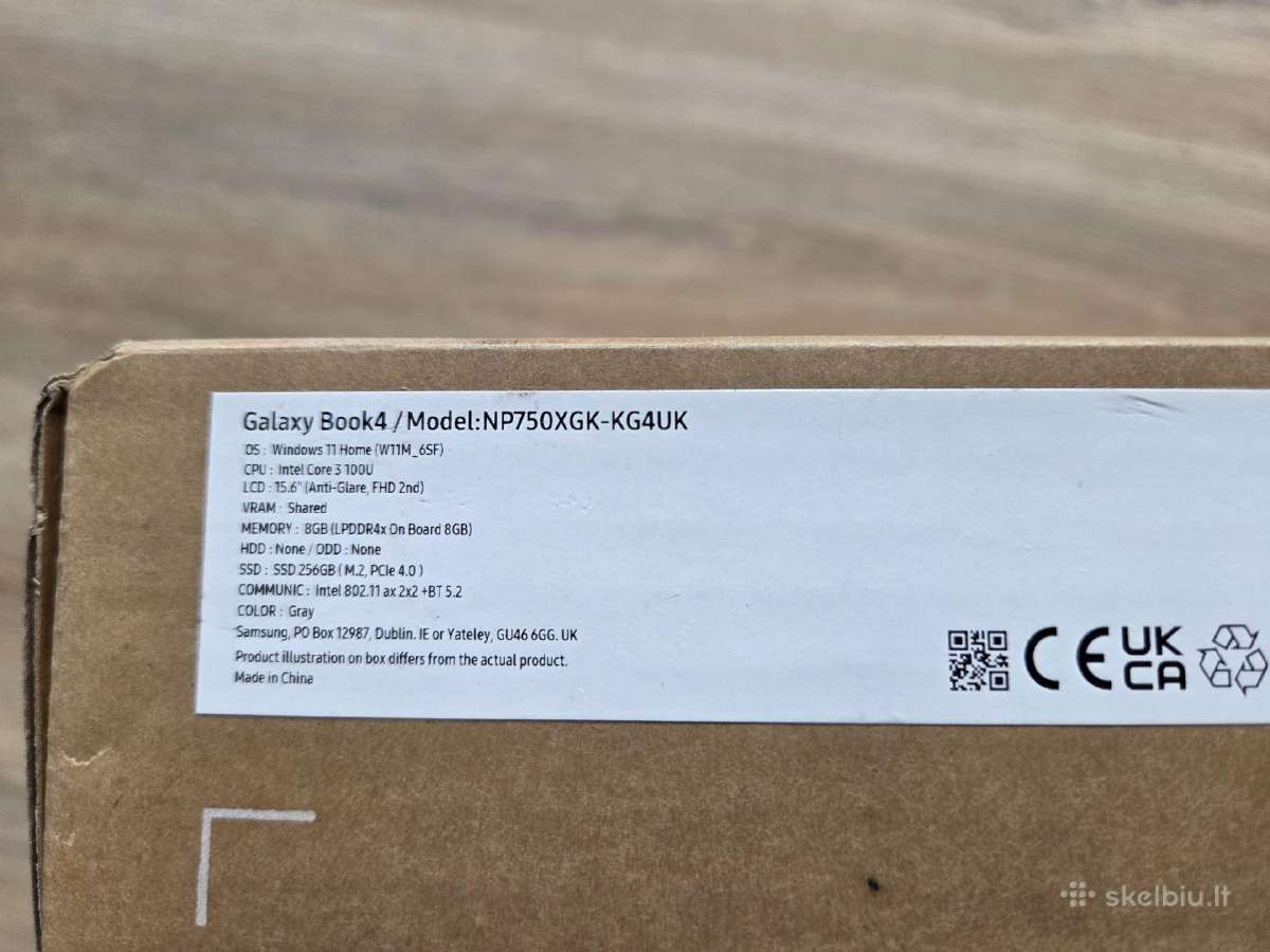 Samsung Galaxy Book4 2024 256gb Chromebook Go - nuotraukos Nr. 2