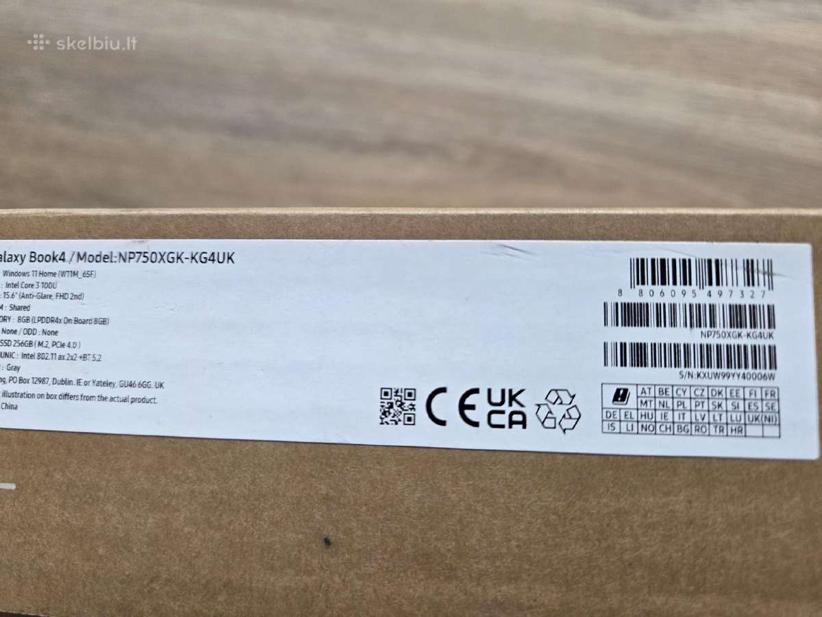 Samsung Galaxy Book4 2024 256gb Chromebook Go - nuotraukos Nr. 3