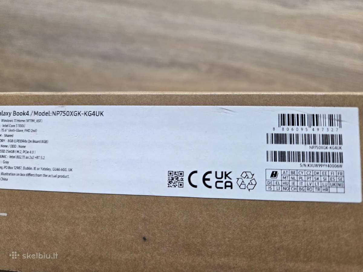 Samsung Galaxy Book4 2024 256gb Chromebook Go - nuotraukos Nr. 3