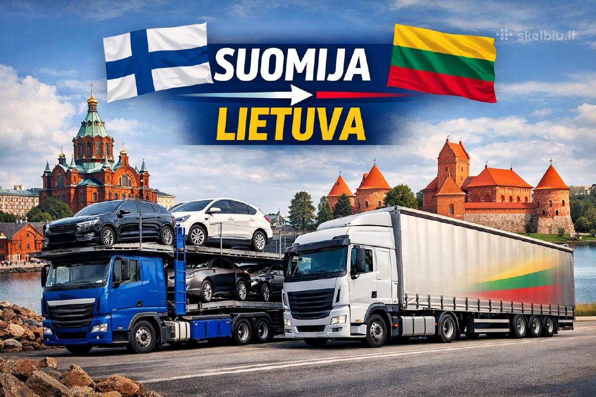 Automobilių pervežimas Lietuva-suomija-Lietuva
