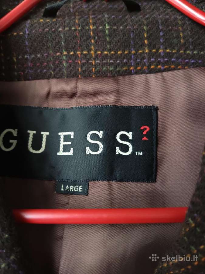 "Guess" įliemenuotas vilnos švarkas moteriškas - nuotraukos Nr. 3