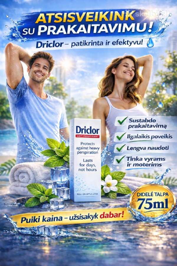 Driclor- efektyvi priemonė nuo prakaitavimo - nuotraukos Nr. 2