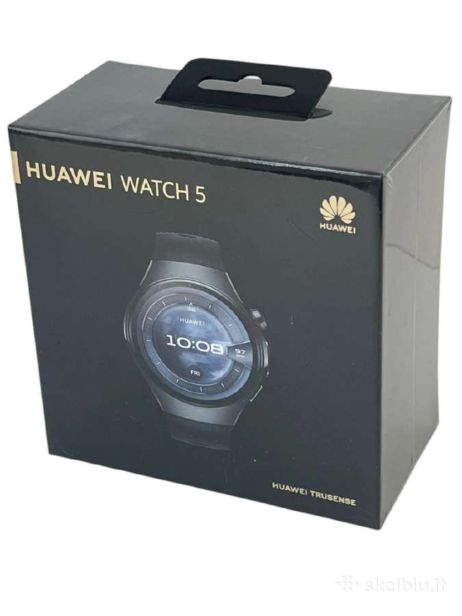 Huawei Watch 5 Black (46mm) (esim) (Naujas) - nuotraukos Nr. 2