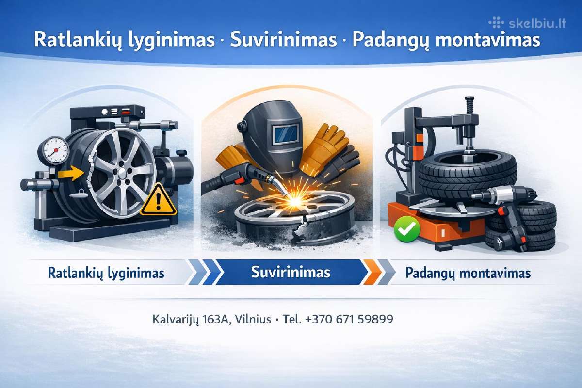 Ratlankių lyginimas,virinimas Vilniuje