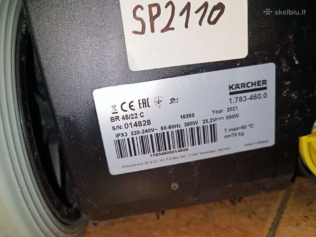 Karcher Br 45/22 C grindų plovimo valymo mašina - nuotraukos Nr. 6