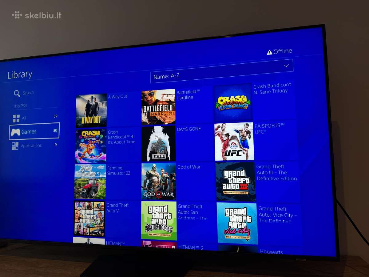 Playstation 4 Slim +30 žaidimų - nuotraukos Nr. 2