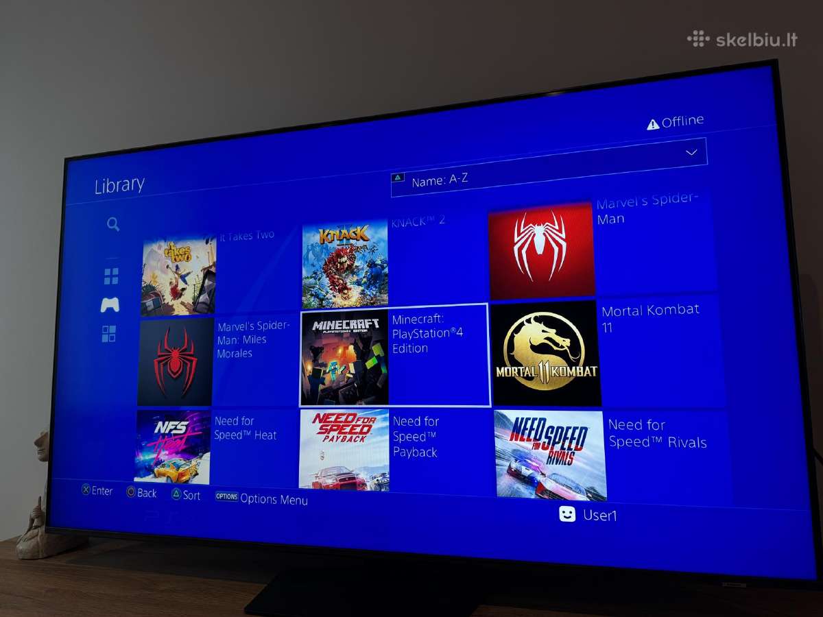 Playstation 4 Slim +30 žaidimų - nuotraukos Nr. 4
